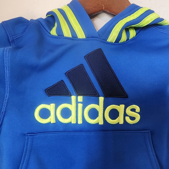 Adidas Kids Blue Hoodie - Picture 3 of 6